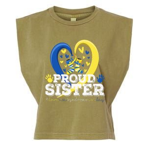 Proud Sister World Down Syndrome Awareness Day Sister 2024 Garment-Dyed Women's Muscle Tee