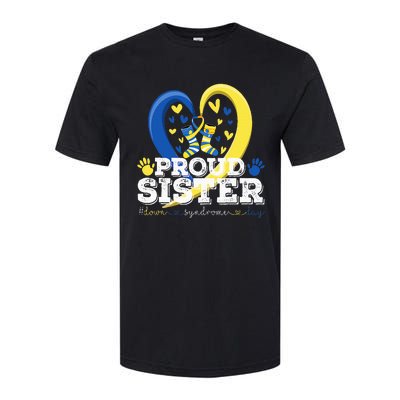 Proud Sister World Down Syndrome Awareness Day Sister 2024 Softstyle CVC T-Shirt