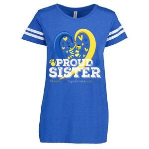 Proud Sister World Down Syndrome Awareness Day Sister 2024 Enza Ladies Jersey Football T-Shirt