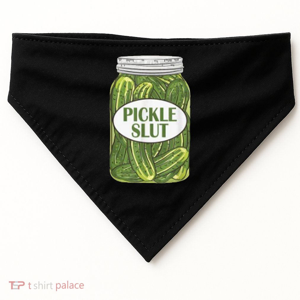 Pickle Slut Who Loves Pickles USA-Made Doggie Bandana