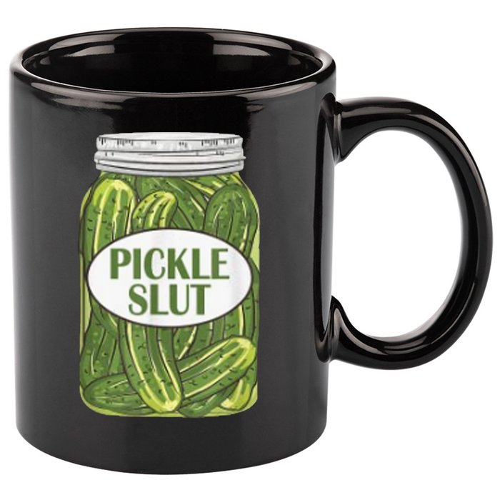 Pickle Slut Who Loves Pickles 11oz C Handle Ceramic Mug