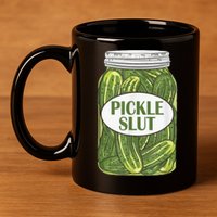 Pickle Slut Who Loves Pickles 11oz C Handle Ceramic Mug