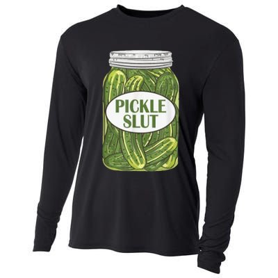 Pickle Slut Who Loves Pickles Cooling Performance Long Sleeve Crew