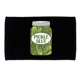 Pickle Slut Who Loves Pickles Microfiber Hand Towel