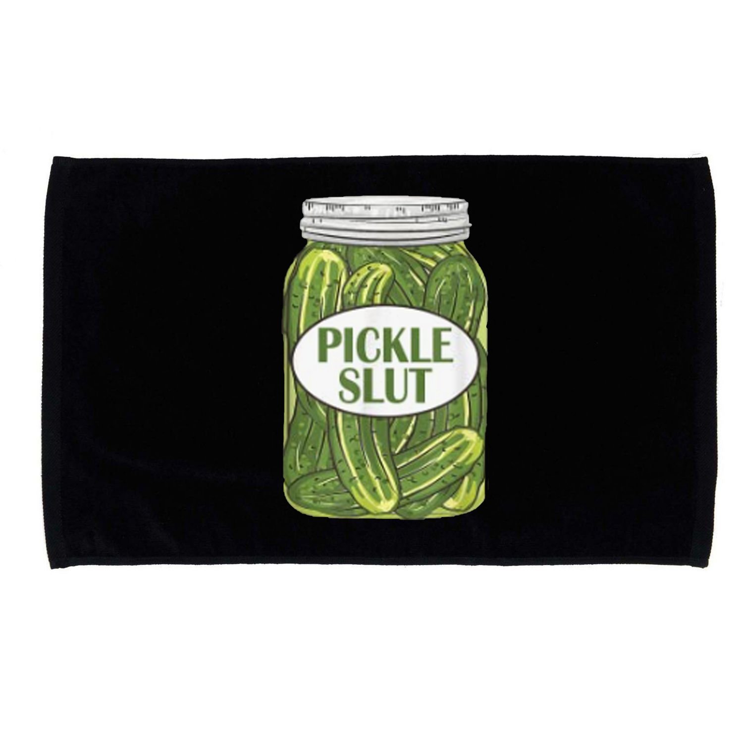 Pickle Slut Who Loves Pickles Microfiber Hand Towel