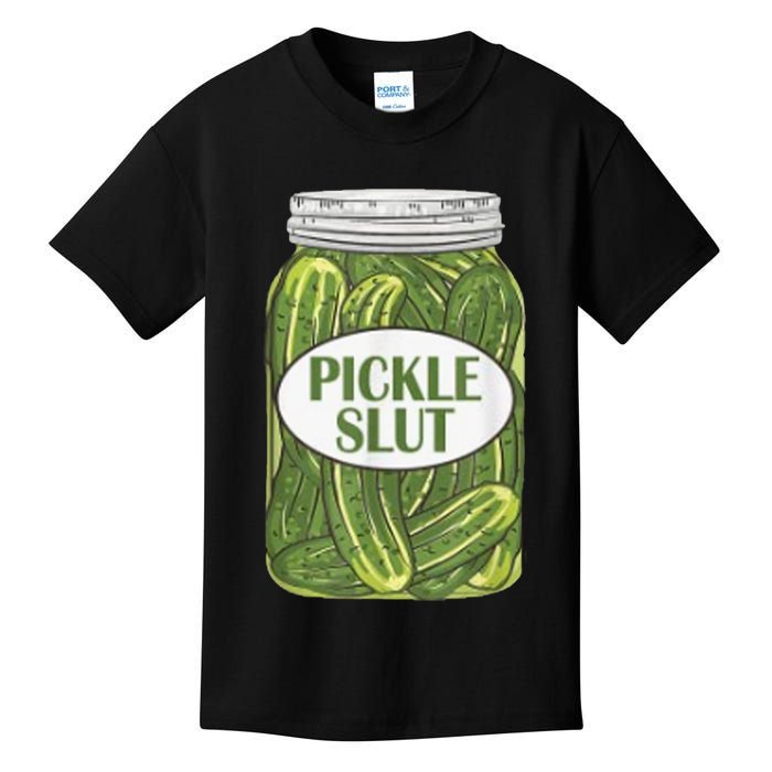 Pickle Slut Who Loves Pickles Kids T-Shirt