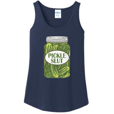 Pickle Slut Who Loves Pickles Ladies Essential Tank