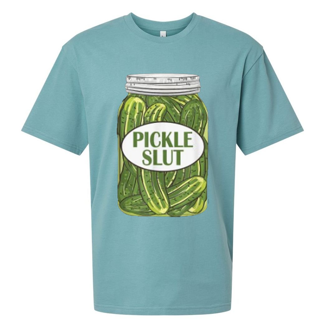 Pickle Slut Who Loves Pickles Sueded Cloud Jersey T-Shirt