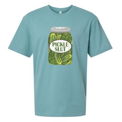 Pickle Slut Who Loves Pickles Sueded Cloud Jersey T-Shirt