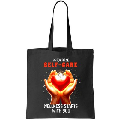 Prioritize Selfcare Wellness Starts With You Zip Hoodie Bag