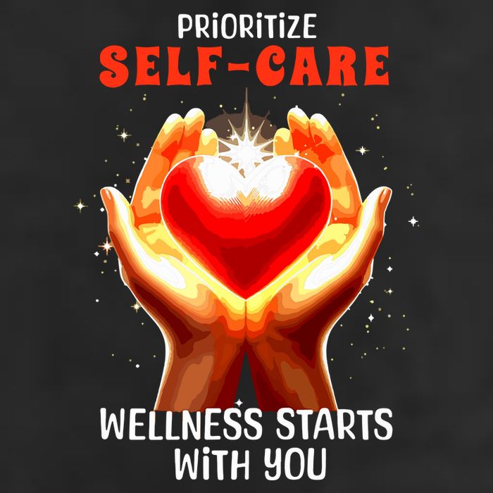 Prioritize Selfcare Wellness Starts With You Zip Hoodie 25L Jumbo Tote