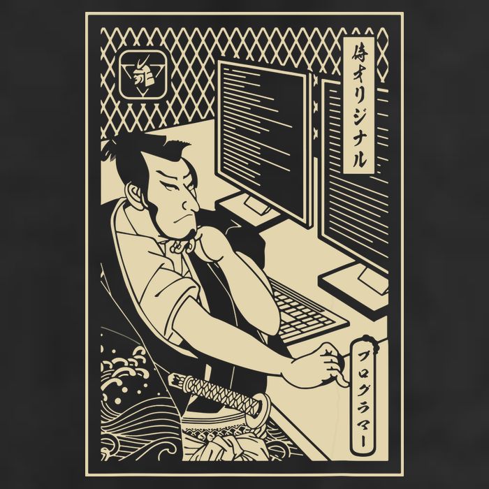 Programmer Samurai Warrior Computer Developer Samurai Adult Drive Performance Visor