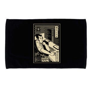 Programmer Samurai Warrior Computer Developer Samurai Microfiber Hand Towel