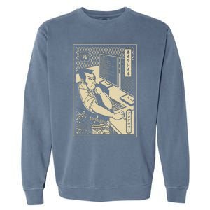 Programmer Samurai Warrior Computer Developer Samurai Garment-Dyed Sweatshirt