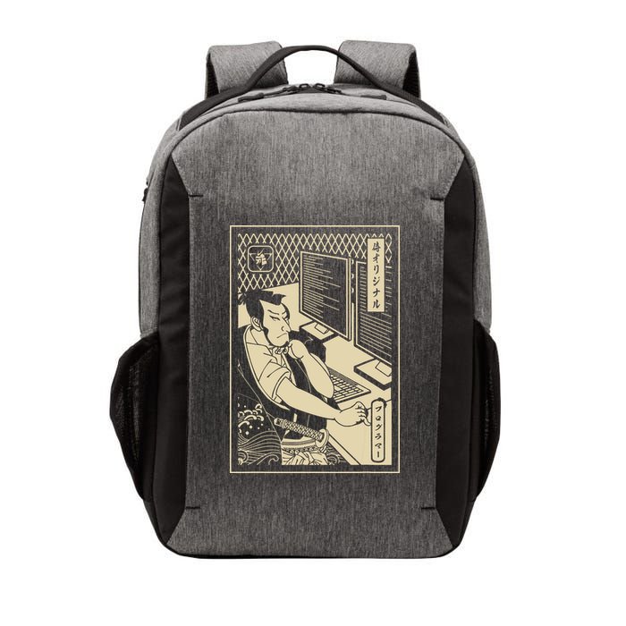 Programmer Samurai Warrior Computer Developer Samurai Vector Backpack