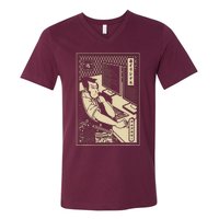 Programmer Samurai Warrior Computer Developer Samurai V-Neck T-Shirt