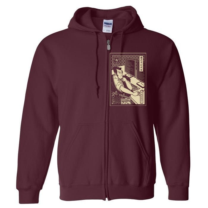 Programmer Samurai Warrior Computer Developer Samurai Full Zip Hoodie