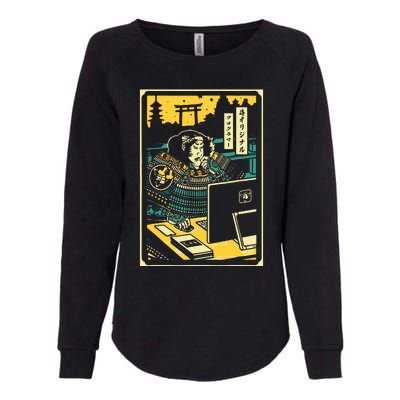 Programmer Samurai Warrior Computer Womens California Wash Sweatshirt