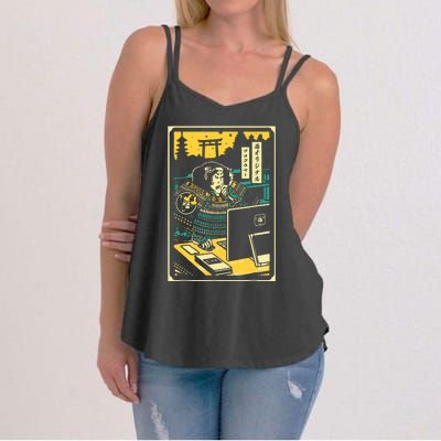 Programmer Samurai Warrior Computer Women's Strappy Tank