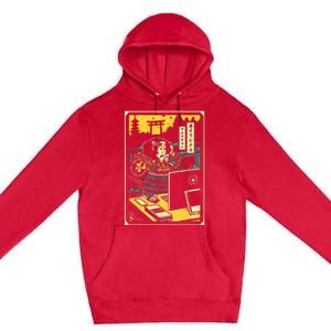 Programmer Samurai Warrior Computer Premium Pullover Hoodie