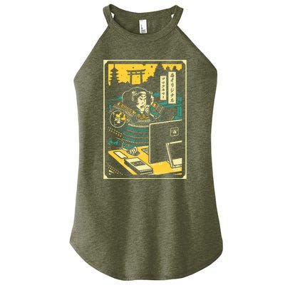 Programmer Samurai Warrior Computer Women's Perfect Tri Rocker Tank