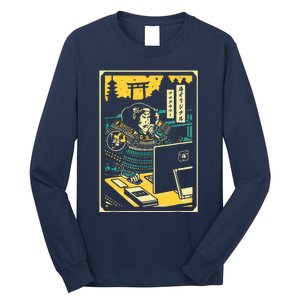 Programmer Samurai Warrior Computer Long Sleeve Shirt