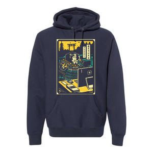 Programmer Samurai Warrior Computer Premium Hoodie