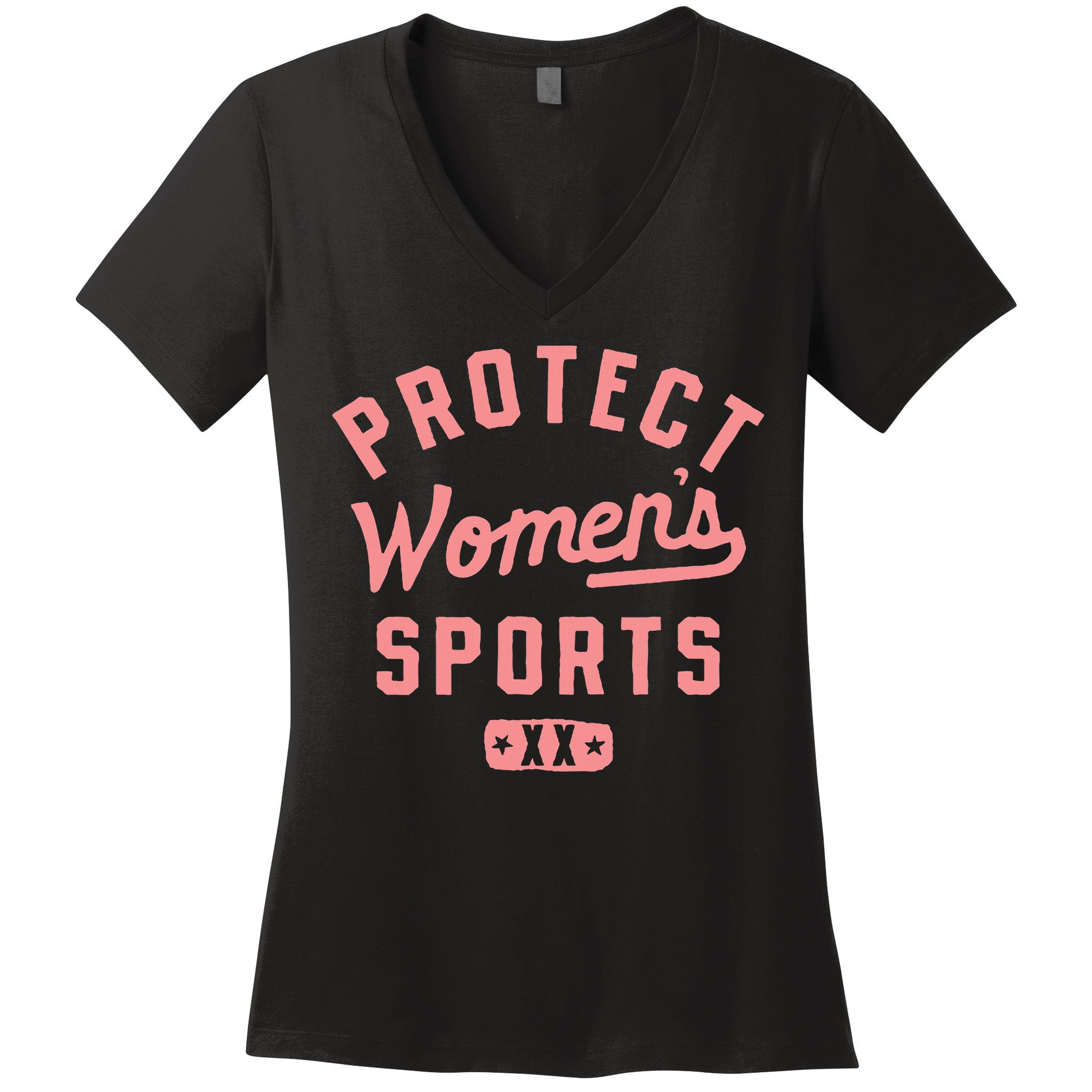 Protect Sports Xx Female Chromosomes Title Ix Women's V-Neck T-Shirt