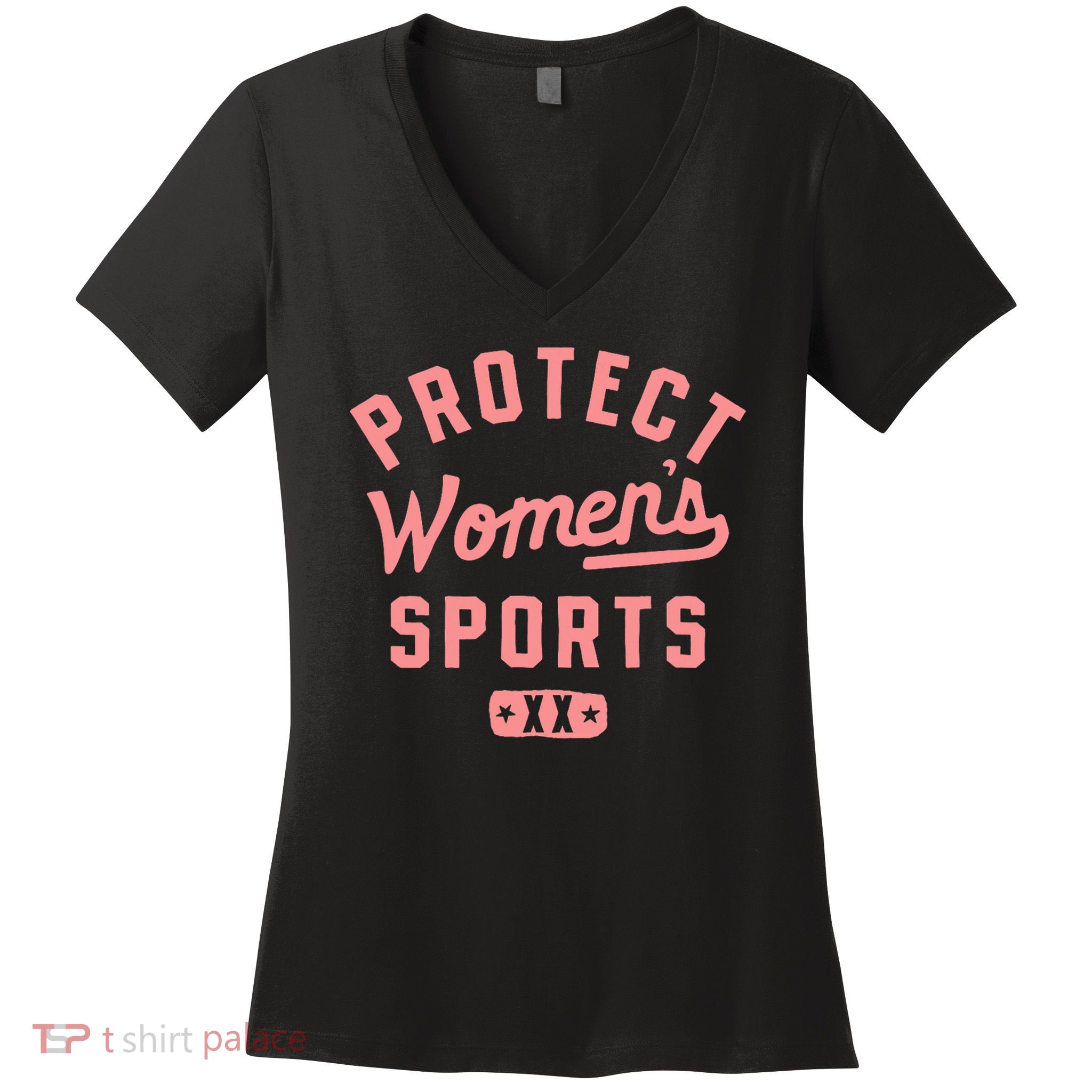 Protect Sports Xx Female Chromosomes Title Ix Women's V-Neck T-Shirt