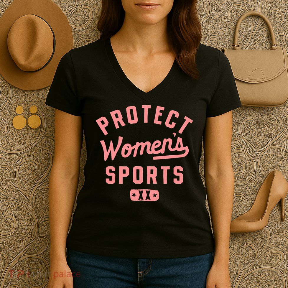 Protect Sports Xx Female Chromosomes Title Ix Women's V-Neck T-Shirt