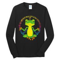 Peace Sign Yoga Frogs Cool Peace Frog Tie Dye Tall Long Sleeve T-Shirt