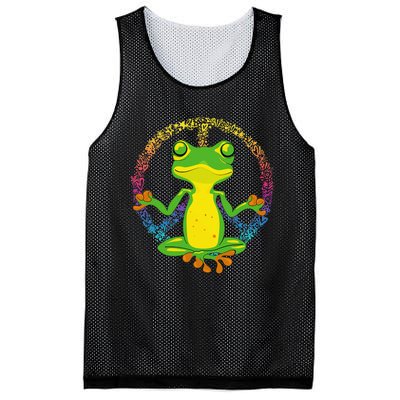 Peace Sign Yoga Frogs Cool Peace Frog Tie Dye Mesh Reversible Basketball Jersey Tank