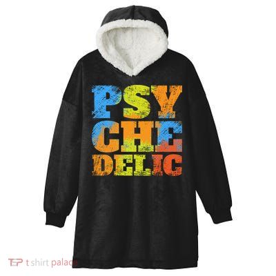 Psychedelic Hooded Wearable Blanket