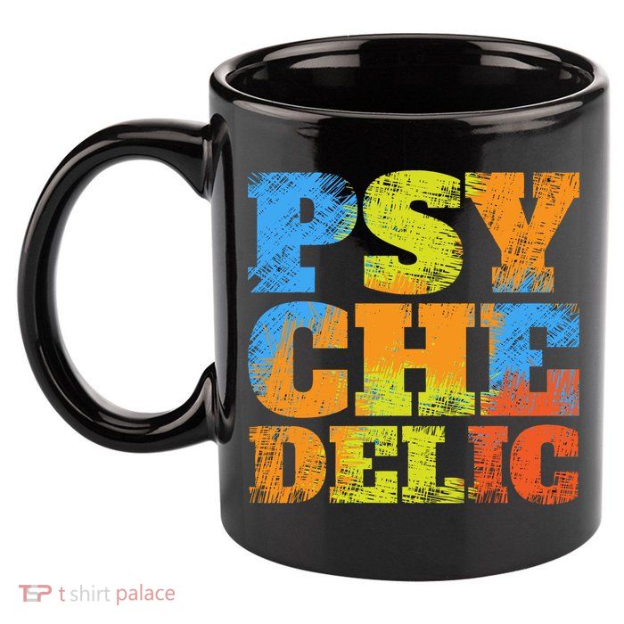 Psychedelic 11oz C Handle Ceramic Mug