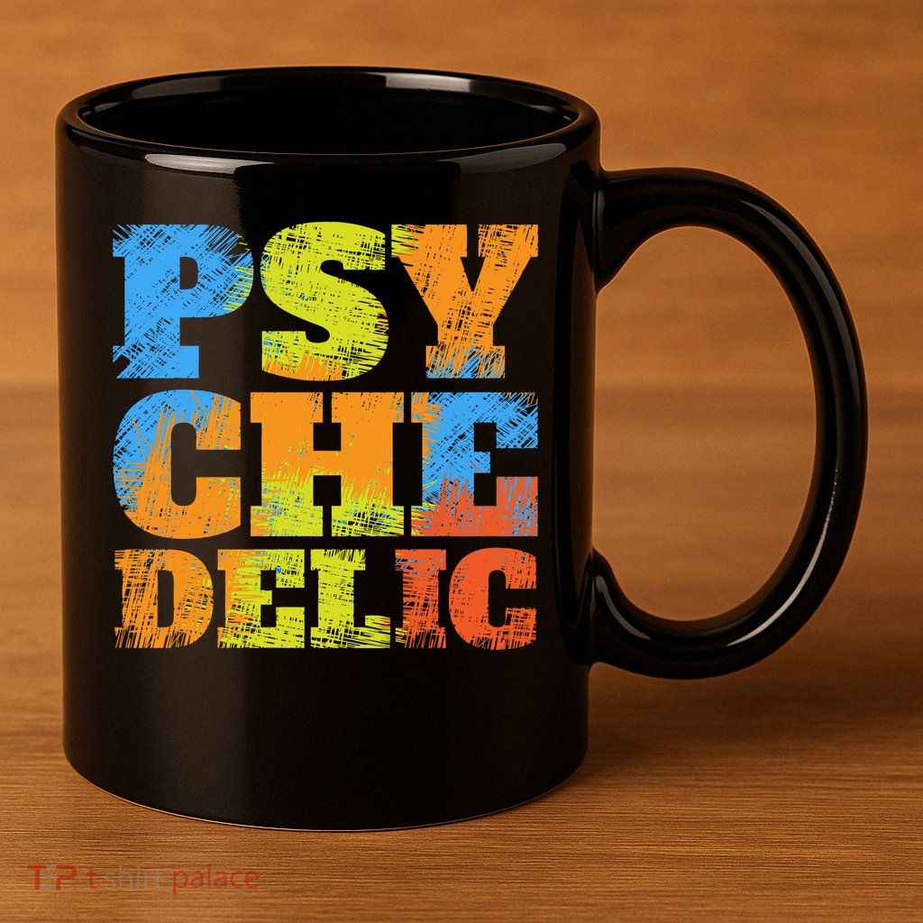 Psychedelic 11oz C Handle Ceramic Mug