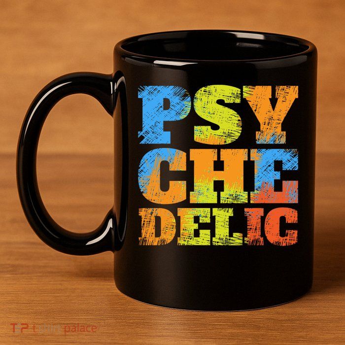Psychedelic 11oz C Handle Ceramic Mug