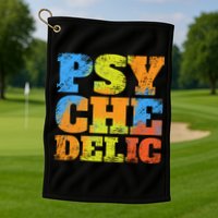 Psychedelic Golf Towel
