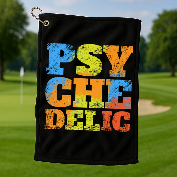 Psychedelic Golf Towel