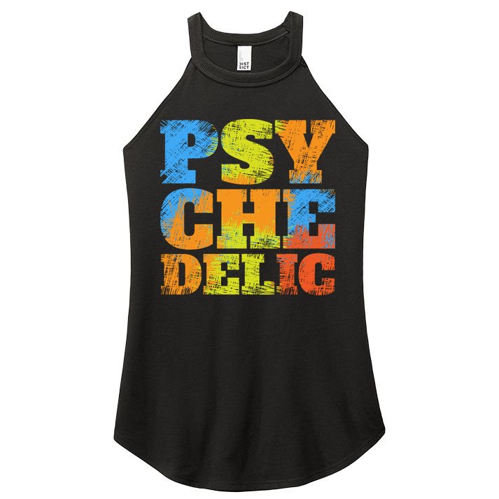 Psychedelic Women's Perfect Tri Rocker Tank