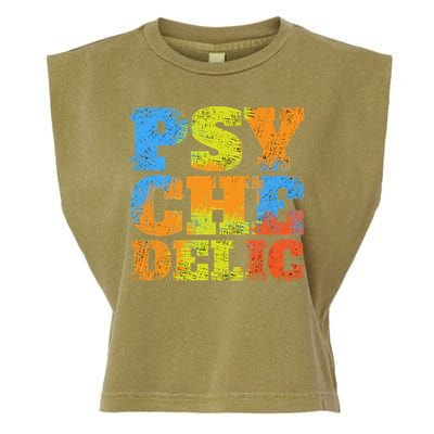 Psychedelic Garment-Dyed Women's Muscle Tee