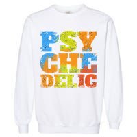 Psychedelic Garment-Dyed Sweatshirt