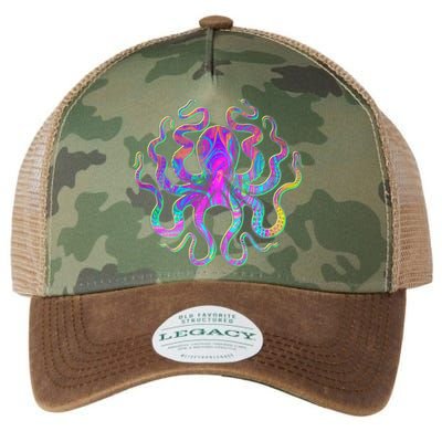 Psychedelic Octopus Legacy Tie Dye Trucker Hat