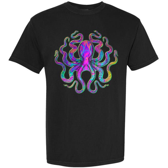Psychedelic Octopus Garment-Dyed Heavyweight T-Shirt