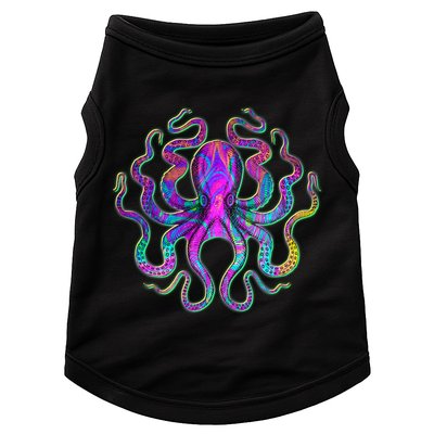 Psychedelic Octopus Doggie Tank