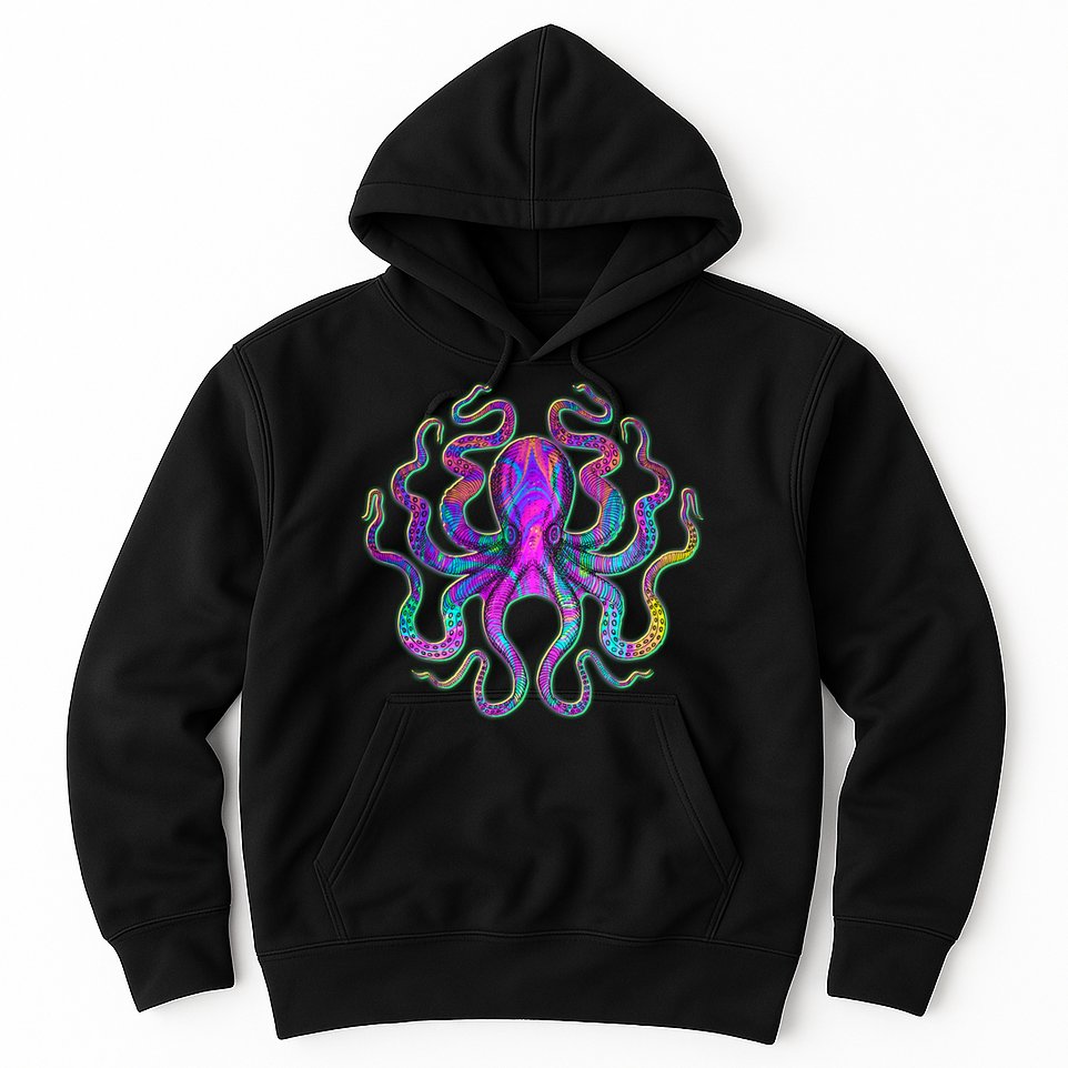 Psychedelic Octopus Hoodie