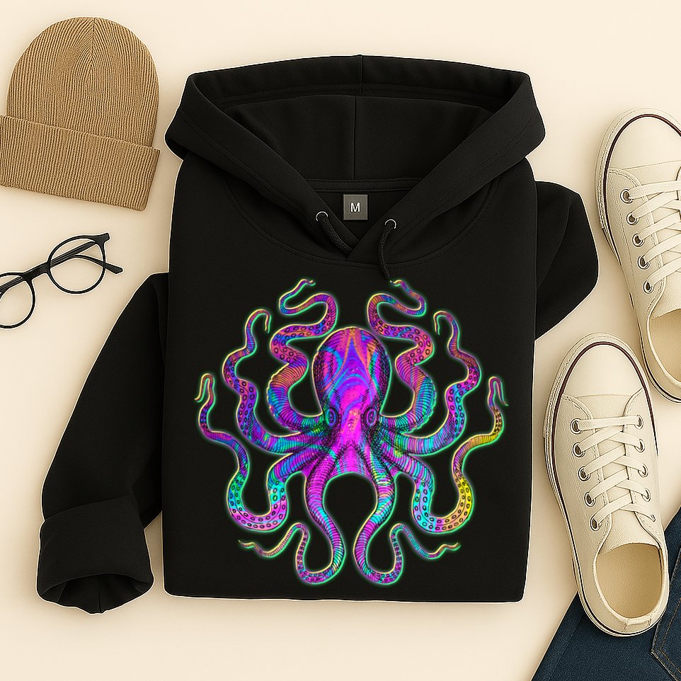 Psychedelic Octopus Hoodie