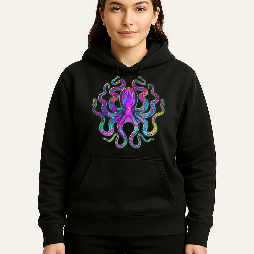 Psychedelic Octopus Hoodie