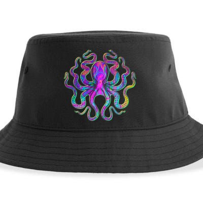 Psychedelic Octopus Sustainable Bucket Hat