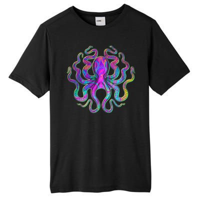 Psychedelic Octopus Tall Fusion ChromaSoft Performance T-Shirt