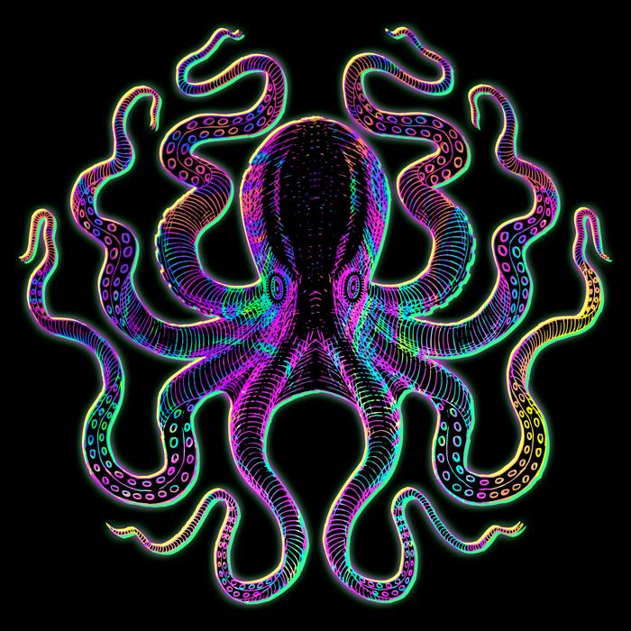 Psychedelic Octopus Mug